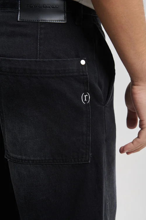 Ανδρικό Τζιν Μαύρο Royal Denim STYX2375-BLACK