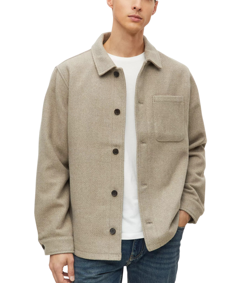Ανδρικό Overshirt Μπεζ S.Oliver 2180784-8161