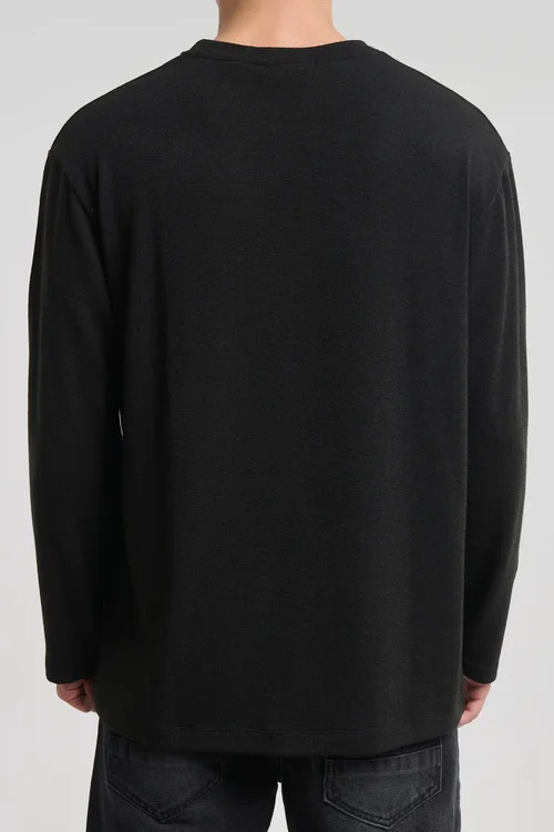 Ανδρικό Πουλόβερ Μαύρο Royal Denim Masuda4071-Black