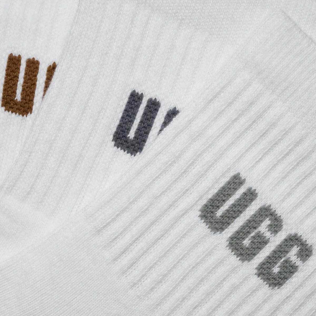 Γυναικείες Quinlin Logo Quarter Κάλτσες 3 Τεμαχίων Λευκές UGG 1181412-SMYB