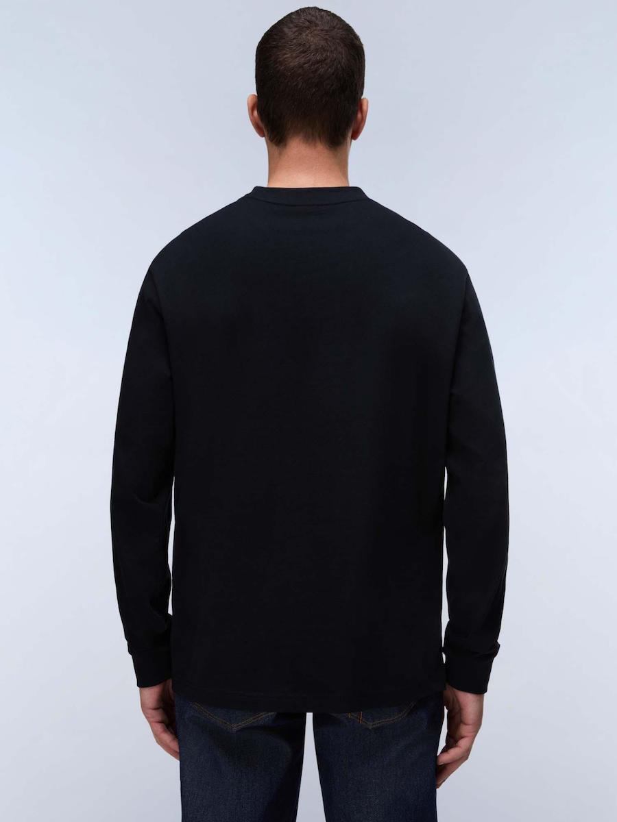 Ανδρικό S-Box Logo Μακρυμάνικο T-shirt Μαύρο Napapijri NP0A8BC5-9411
