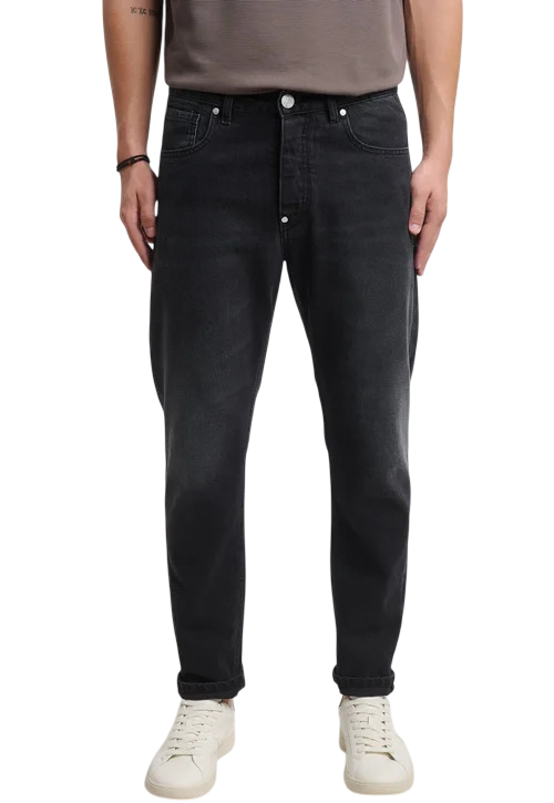 Ανδρικό Τζιν Μαύρο Royal Denim SENDAI2373-BLACK