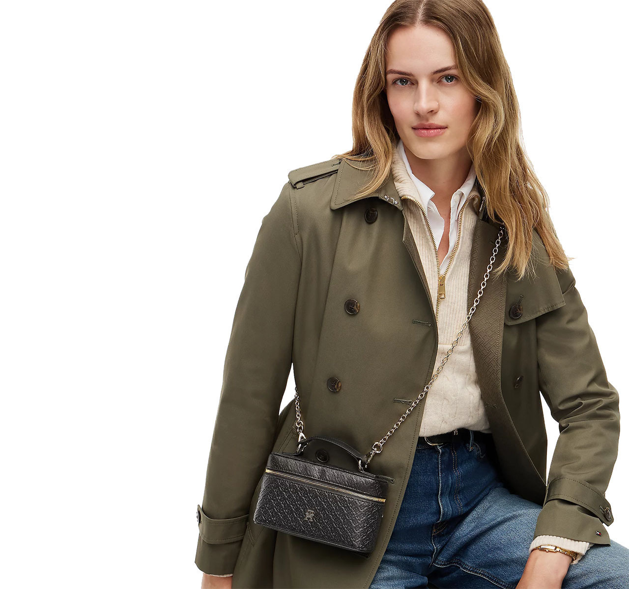 Γυναικεία Τσάντα Νεσεσέρ Χιαστί Μαύρη Tommy Hilfiger AW0AW19021-BDS