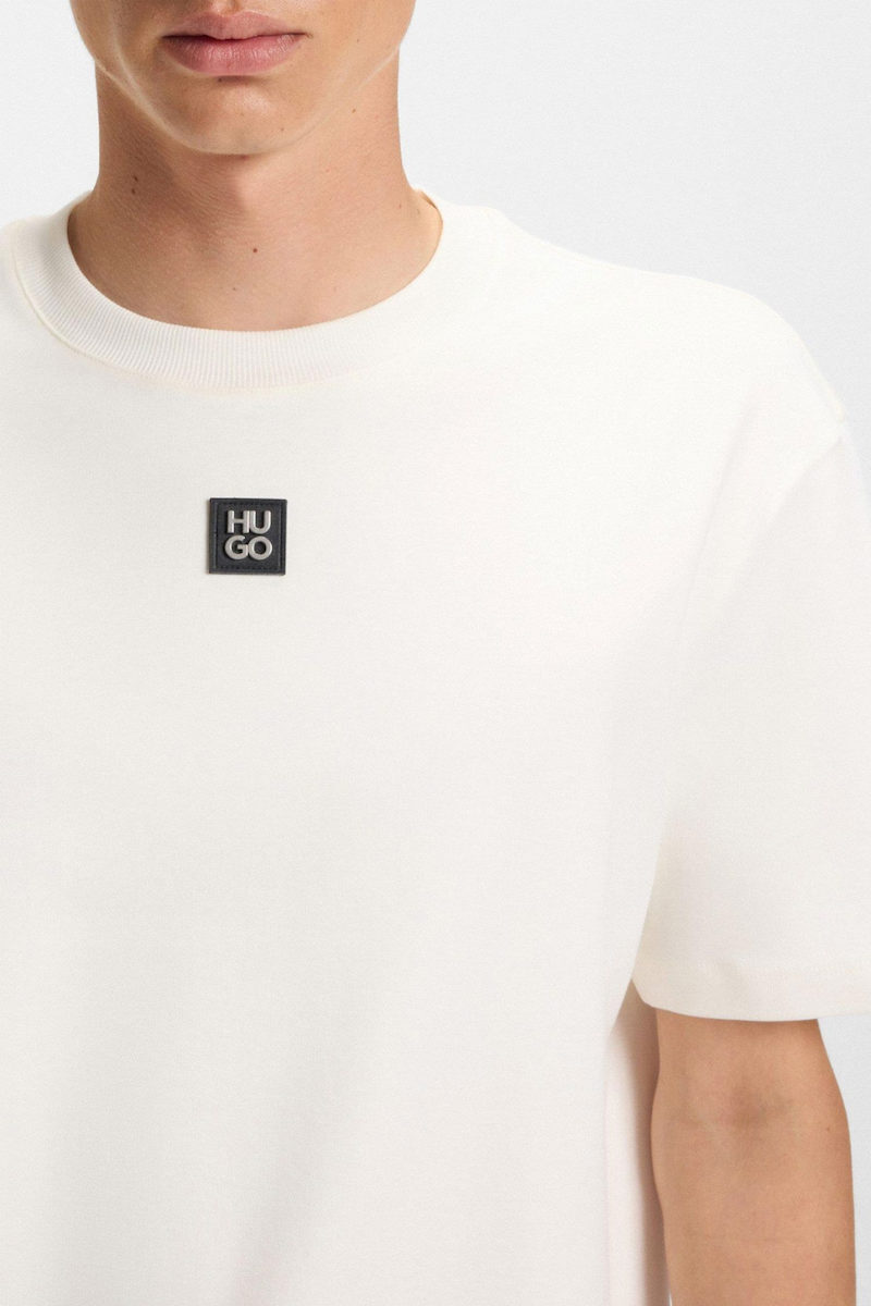 Ανδρικό Dalile T-shirt Εκρού HUGO 50505201-103