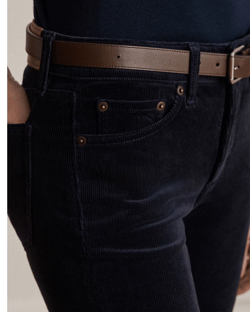 Γυναικείο Κοτλέ Παντελόνι Navy Μπλε Ralph Lauren 200B27754006-NAVY