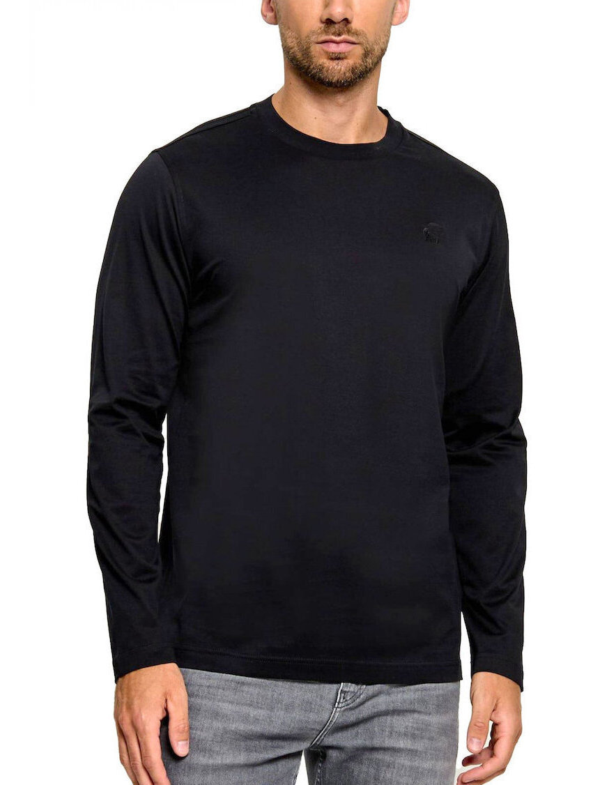 Ανδρικό Μακρυμάνικο T-shirt Μαύρο Karl Lagerfeld 755002 564200-990