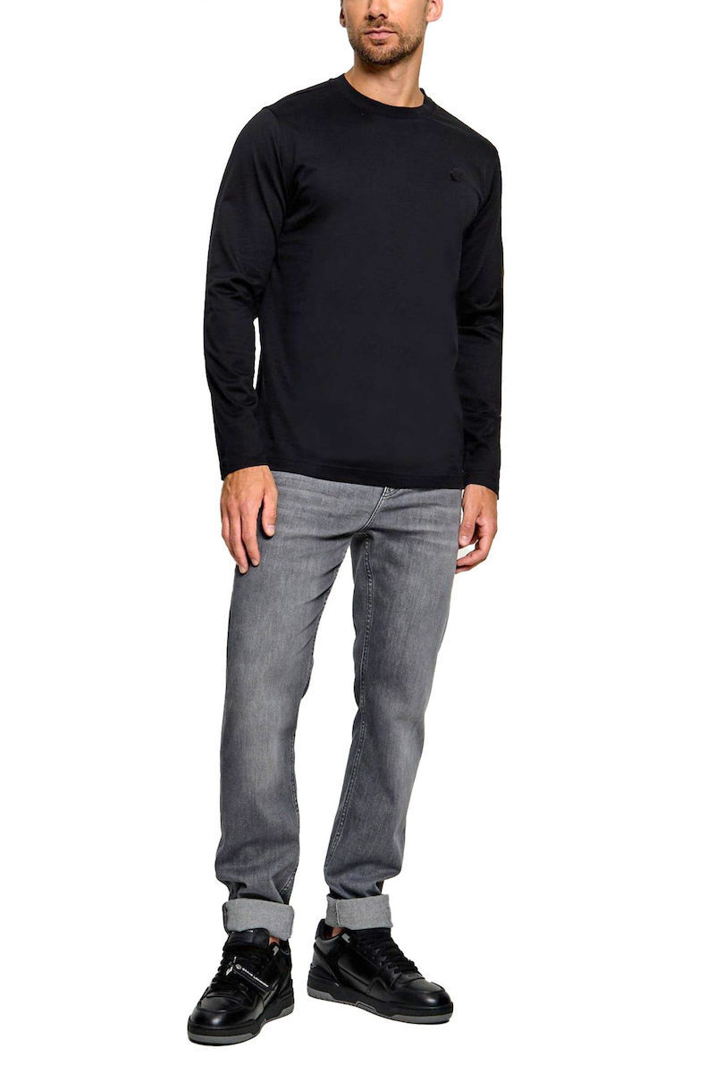 Ανδρικό Μακρυμάνικο T-shirt Μαύρο Karl Lagerfeld 755002 564200-990