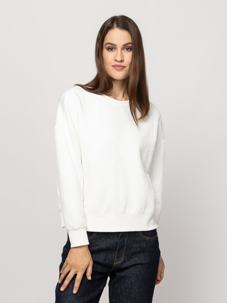 Γυναικείο Davenna Φούτερ Λευκό Heavy Tools T02036-WHITE