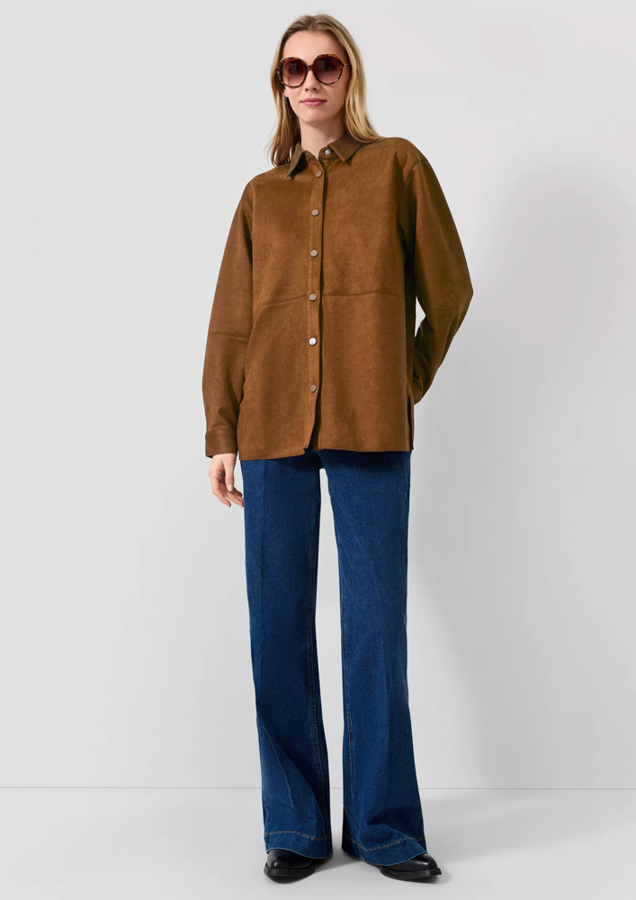 Γυναικείο Overshirt Καφέ S.Oliver 2183909-0009