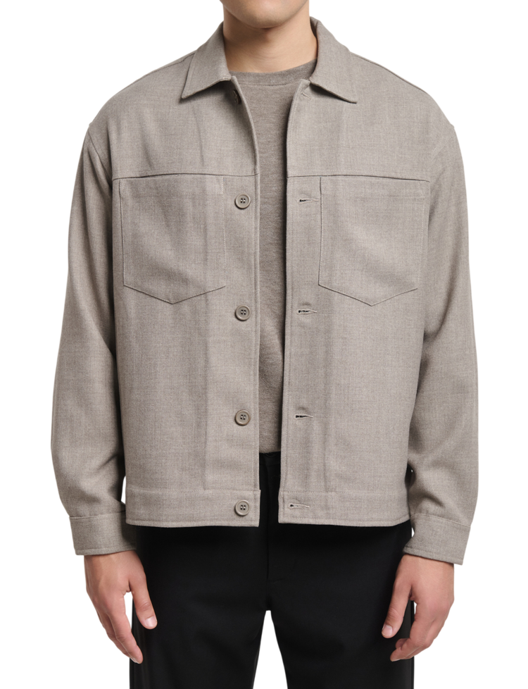 Ανδρικό Overshirt Μπεζ Royal Denim SANTO5164-BEIGE