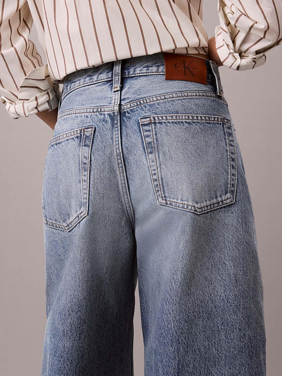 Γυναικείο Relaxed Barrel Τζιν Γαλάζιο Calvin Klein LV047H743G-46S