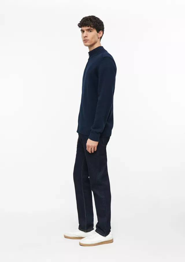 Ανδρική Πλεκτή Ζακέτα Navy Μπλε S.Oliver 2182803-5978