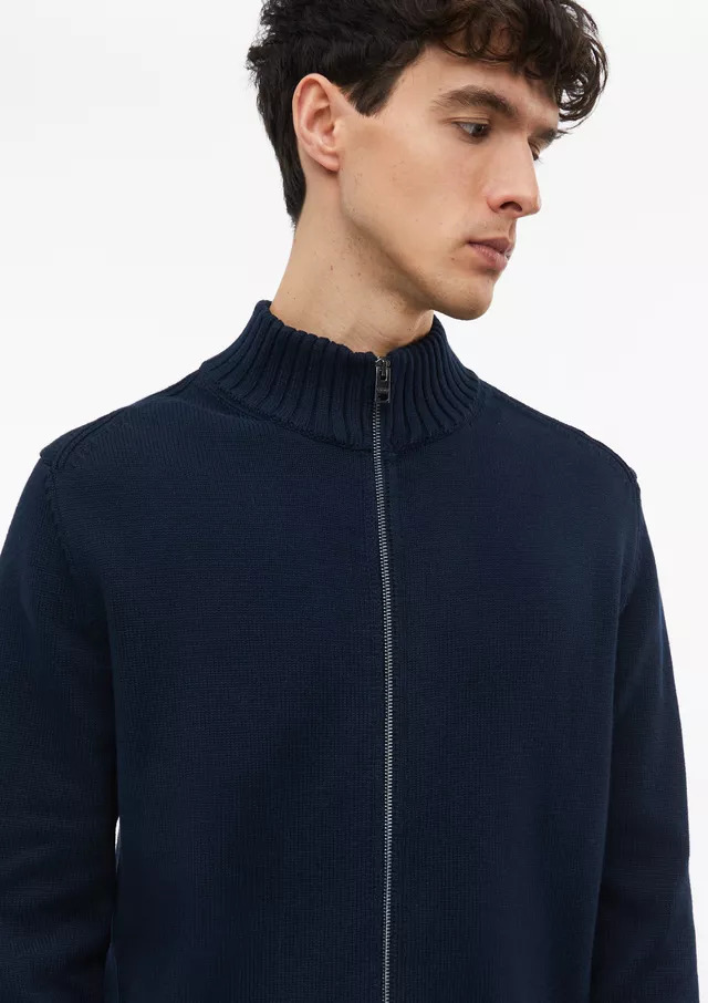 Ανδρική Πλεκτή Ζακέτα Navy Μπλε S.Oliver 2182803-5978
