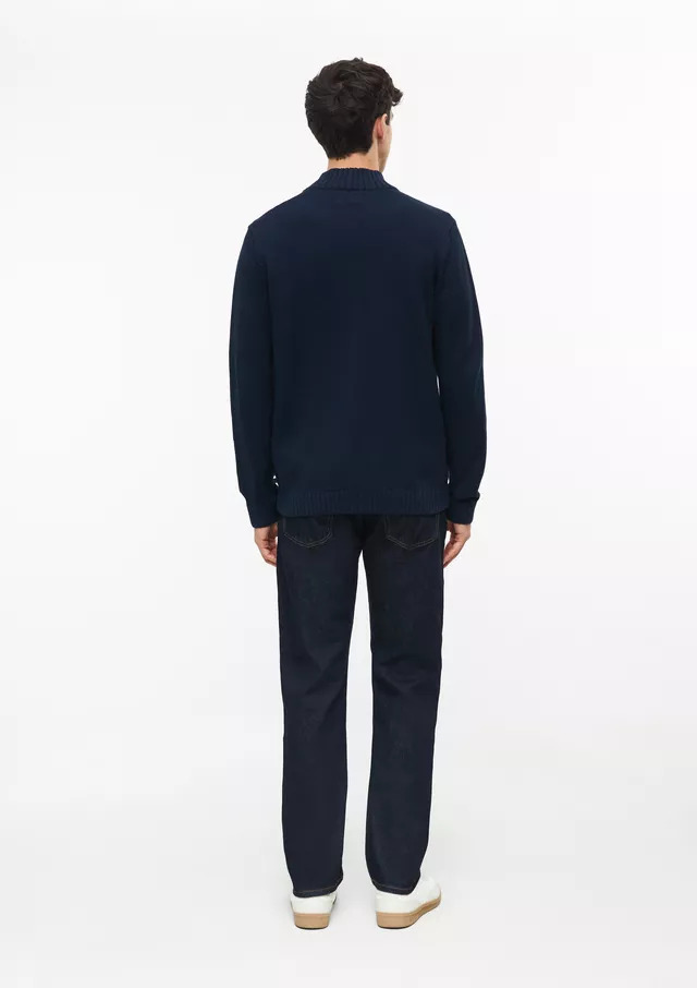 Ανδρική Πλεκτή Ζακέτα Navy Μπλε S.Oliver 2182803-5978