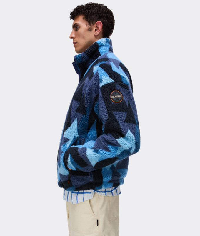 Ανδρική T-Fleece Ζακέτα Μπλε Napapijri NP0A8AO4-FXJ1