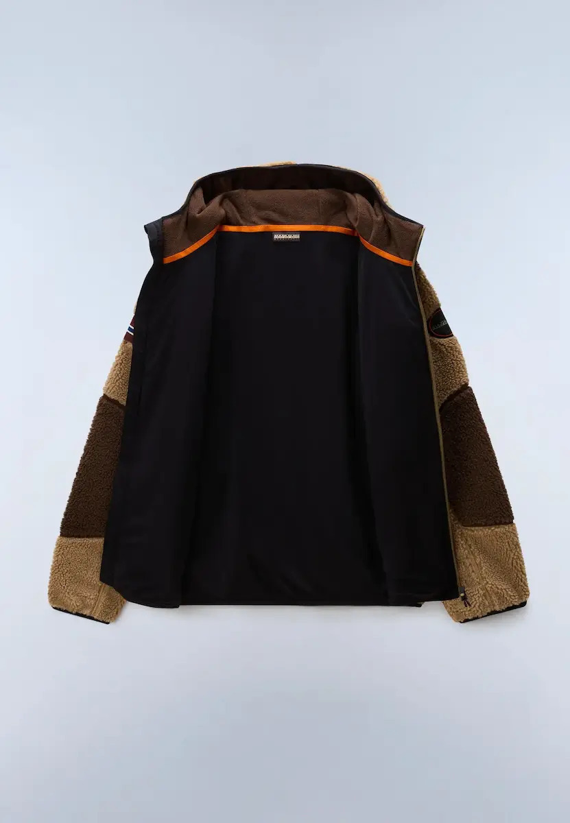 Ανδρική Yupik Fleece Ζακέτα Καφέ Napapijri NP0A8AZX-M4E1