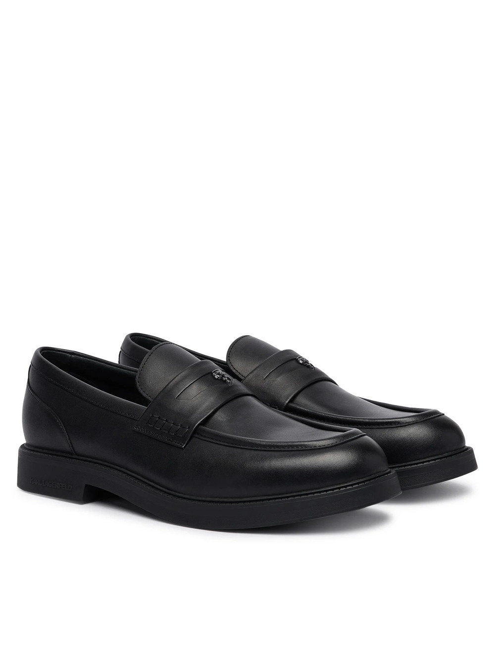 Ανδρικά Δερμάτινα Kai Loafers Μαύρα Karl Lagerfeld KL12816-000 Black
