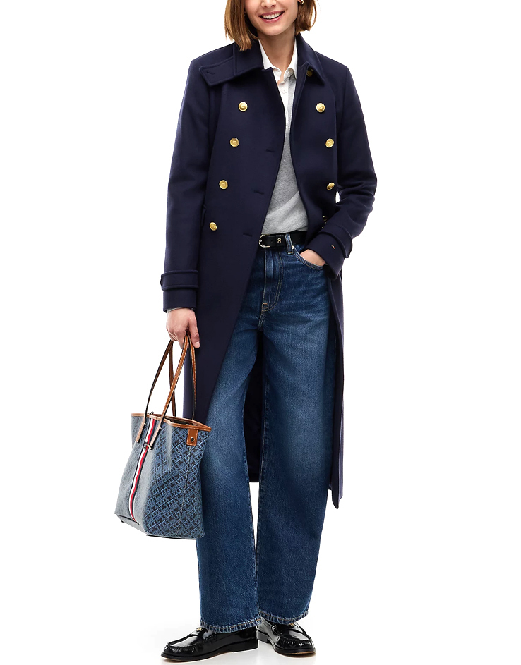 Γυναικείο Παλτό Navy Μπλε Tommy Hilfiger WW0WW51554-C1G