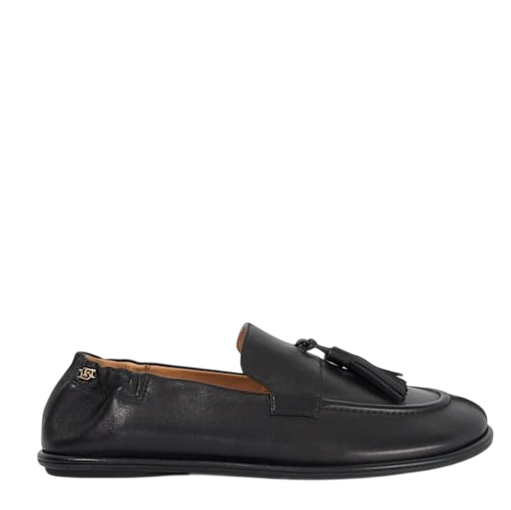 Γυναικεία Δερμάτινα Grounding Loafers Μαύρα Dune London 0076510780033484-BLACK