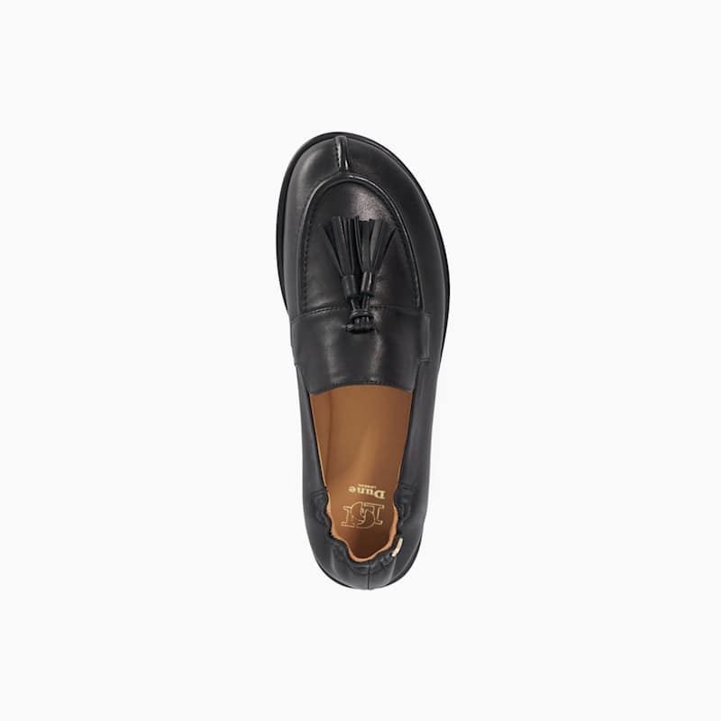 Γυναικεία Δερμάτινα Grounding Loafers Μαύρα Dune London 0076510780033484-BLACK