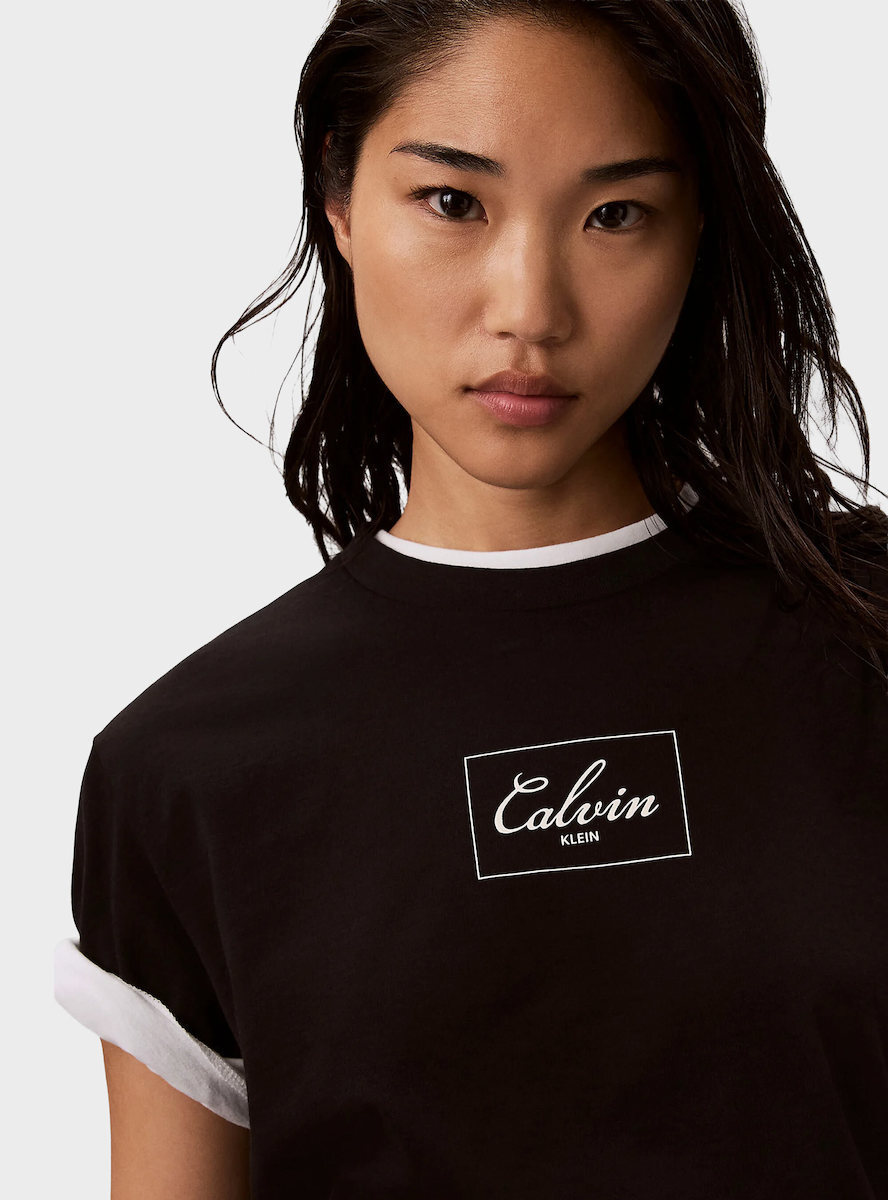 Γυναικείο T-shirt Μαύρο Calvin Klein LV047H811G-UB1