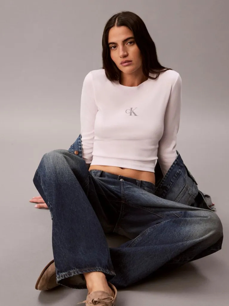Γυναικείο Μακρυμάνικο T-shirt Ροζ Calvin Klein LV047A803G-3FS