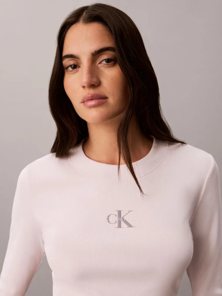 Γυναικείο Μακρυμάνικο T-shirt Ροζ Calvin Klein LV047A803G-3FS