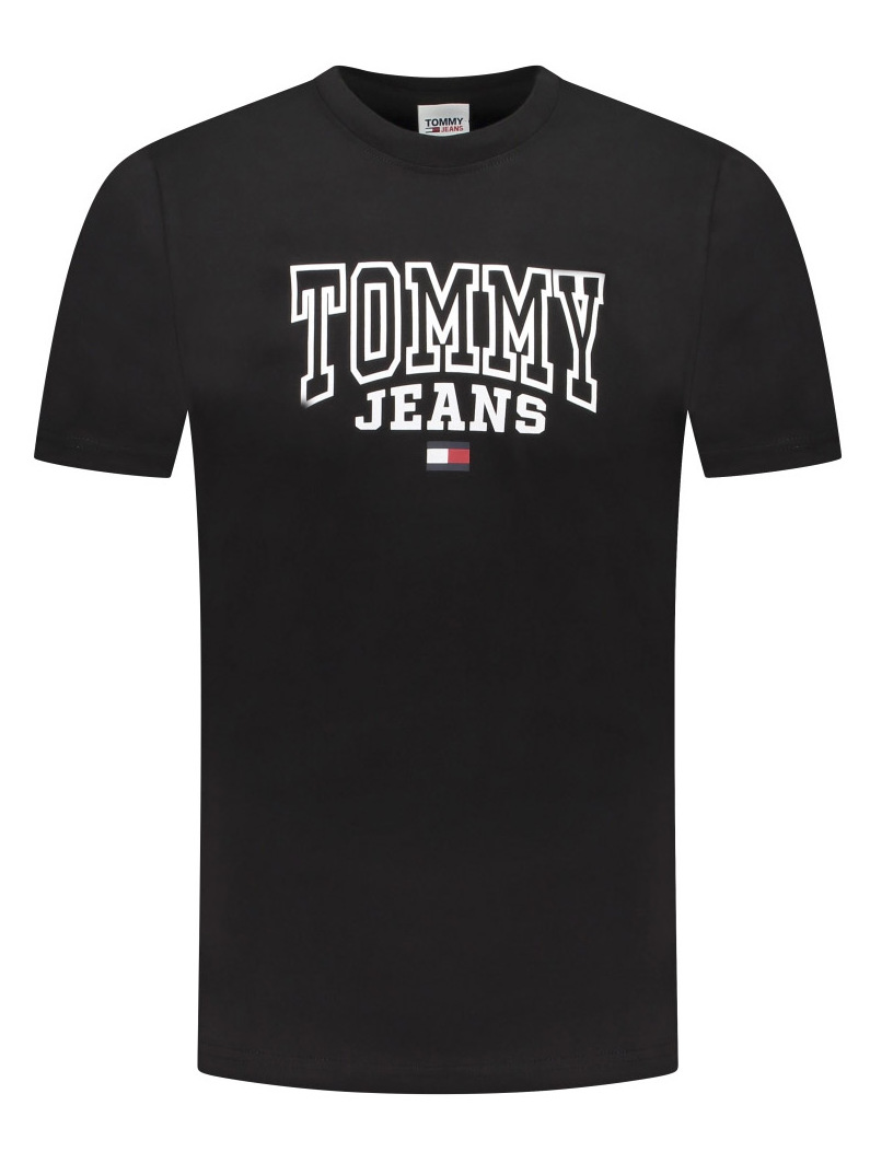 Ανδρικό Graphic Tshirt Μαύρο Tommy Jeans DM0DM16831BDS
