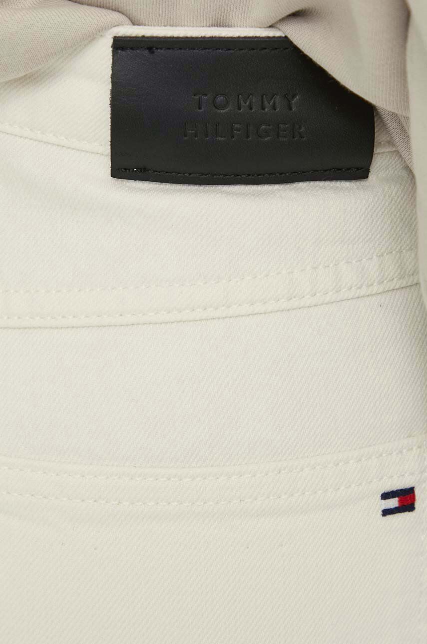 Γυναικείο Classic Straight Παντελόνι Εκρού Tommy Hilfiger WW0WW40642-1CE