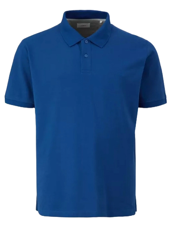 Ανδρικό Plus Size Polo Μπλε S.Oliver 2139798-5620