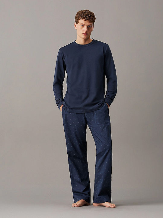 Ανδρικό Σετ Πυτζάμας Navy Μπλε Calvin Klein 000NM2751E-SX4