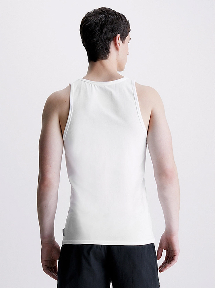 Ανδρικό Σετ Φανελάκια 2 Τεμάχια Λευκά Calvin Klein 000NB1099A-100