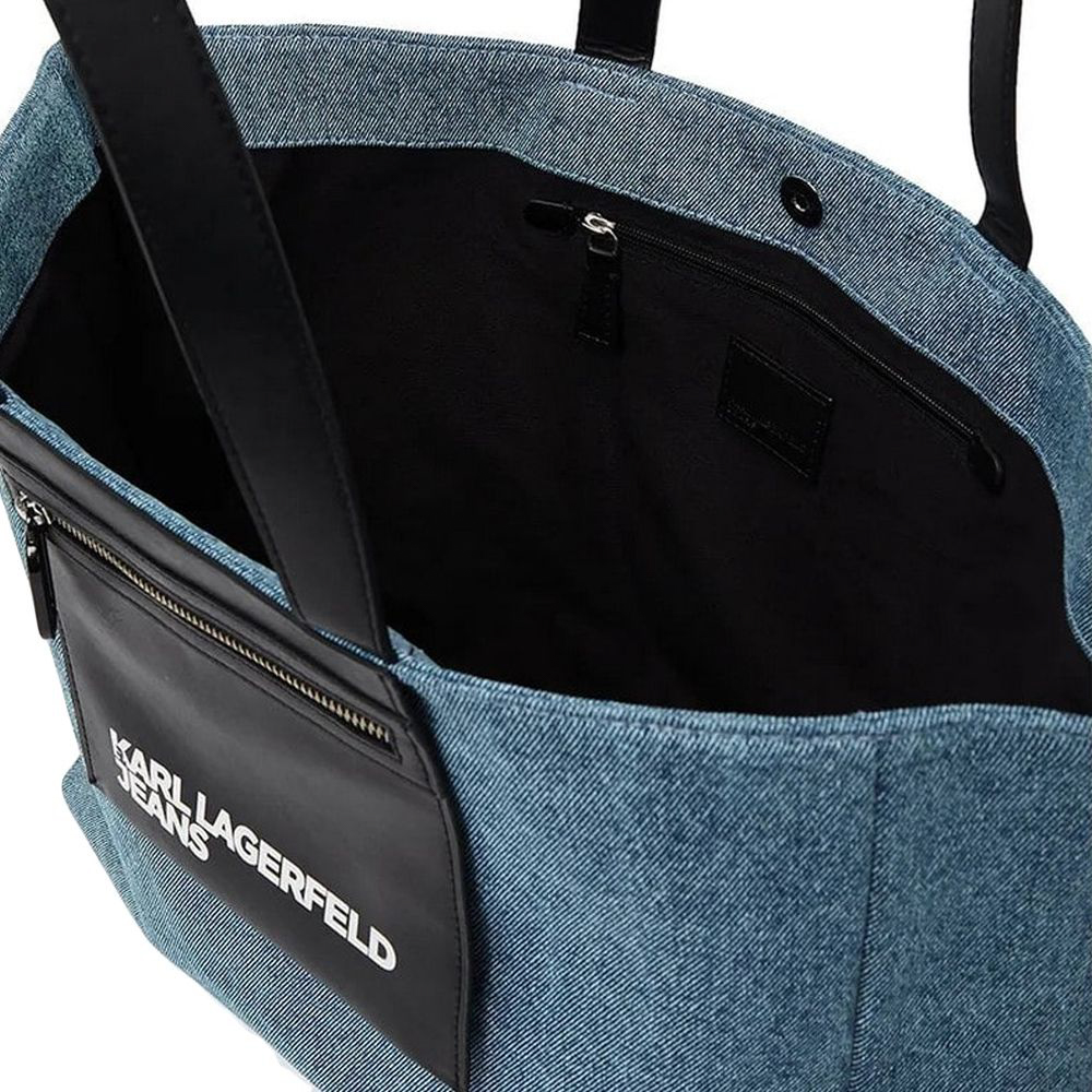 Γυναικεία Shopper Τσάντα Μπλε Karl Lagerfeld Jeans A2W50029-D95 BLUE DENIM