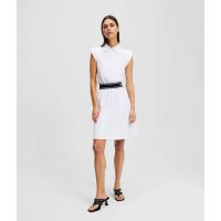 Γυναικείο Polo Φόρεμα Λευκό Karl Lagerfeld A2W13038-100 White