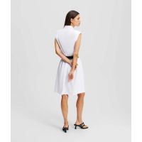 Γυναικείο Polo Φόρεμα Λευκό Karl Lagerfeld A2W13038-100 White