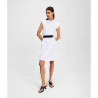 Γυναικείο Polo Φόρεμα Λευκό Karl Lagerfeld A2W13038-100 White