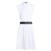 Γυναικείο Polo Φόρεμα Λευκό Karl Lagerfeld A2W13038-100 White