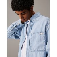 Ανδρικό Τζιν Πουκάμισο Γαλάζιο Calvin Klein J30J327508-1AA
