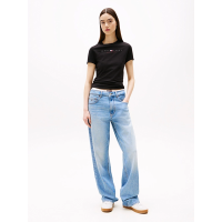 Γυναικείο T-shirt Μαύρο Tommy Jeans DW0DW21422-BDS