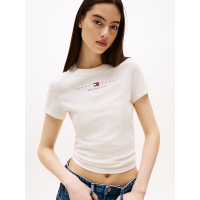 Γυναικείο T-shirt Off White Tommy Jeans DW0DW21422-YBH