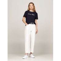 Γυναικείο Script T-shirt Navy Μπλε Tommy Hilfiger WW0WW43459-02G