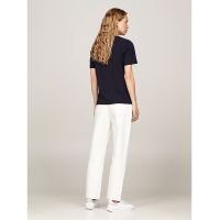 Γυναικείο Script T-shirt Navy Μπλε Tommy Hilfiger WW0WW43459-02G