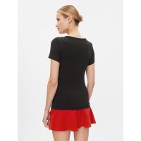 Γυναικείο Slim Essential T-shirt Μαύρο Tommy Jeans DW0DW17385-BDS