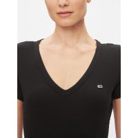 Γυναικείο Slim Essential T-shirt Μαύρο Tommy Jeans DW0DW17385-BDS