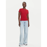 Γυναικείο T-shirt Κόκκινο Tommy Jeans DW0DW21422-XLE
