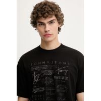 Ανδρικό Archive Logos T-shirt Μαύρο Tommy Jeans DM0DM21584-BDS