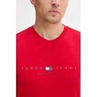 Ανδρικό T-shirt Κόκκινο Tommy Jeans DM0DM21911-XLE