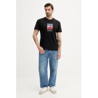 Ανδρικό T-shirt Μαύρο Tommy Jeans DM0DM21940-BDS