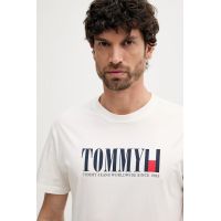 Ανδρικό T-shirt Λευκό Tommy Jeans DM0DM21941-YBL