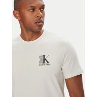 Ανδρικό T-shirt Μπεζ Calvin Klein LV04RC853G-67U
